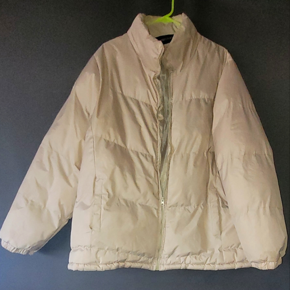 Granklin allen mens puffer jacket beige size xl unisex